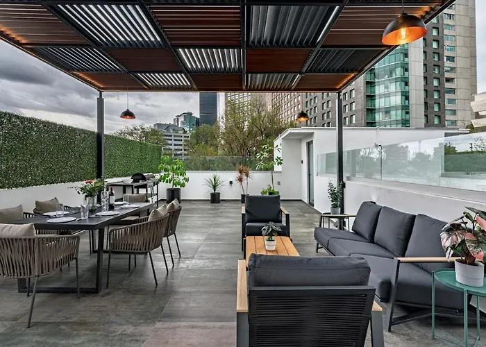 Apartment Two-in-one Group Haven With Terrace, Wifi & Comfort Mexico City