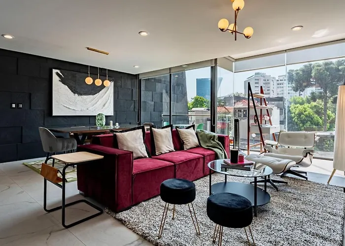Two-in-one Group Haven With Terrace, Wifi & Comfort Mexico City