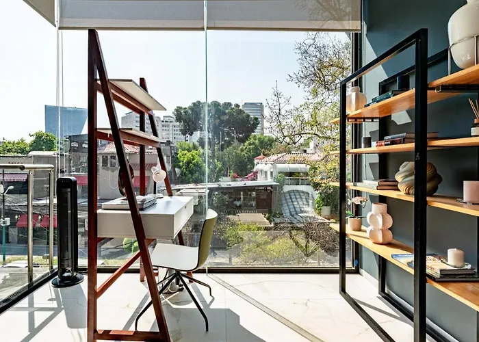 Two-in-one Group Haven With Terrace, Wifi & Comfort Mexico City